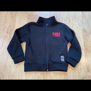 kids NBA black zip up sweatshirt